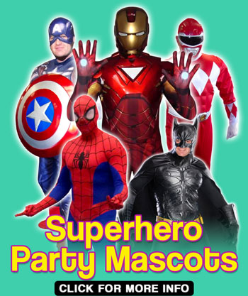 Superhero Party Mascots
